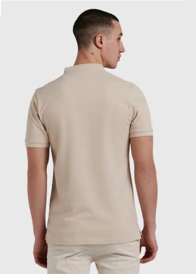 Bob bēšs vīriešu polo krekls - back