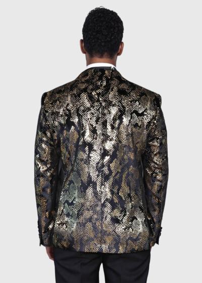 Ezra pieguļošais uzvalks ar rakstu  - back