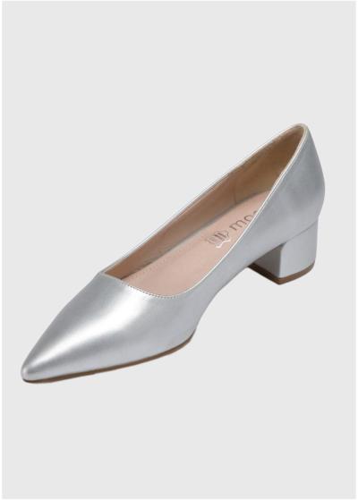 Enya Lielo Izmēru sudraba kurpes ar biezu papēdi - back