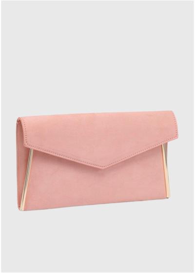 Elga rozā sieviešu klačs - back