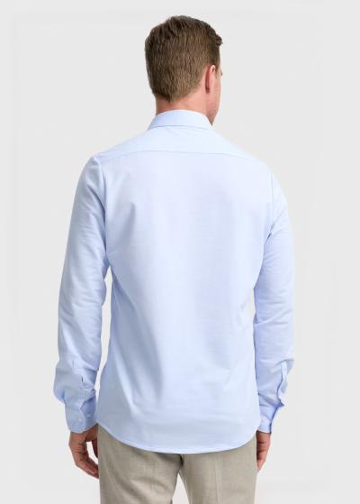 Enol gaiši zils pieguļošais krekls ar garām piedurknēm - back