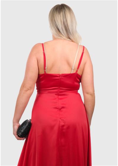 Elza sarkana gara vakarkleita uz lencītēm - back