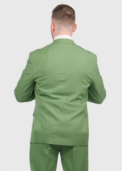 Chris zaļš pieguļošais uzvalks - back