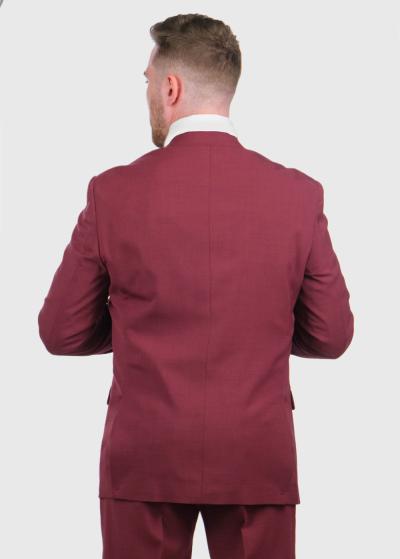 Calin bordo pieguļošais vīriešu uzvalks - back