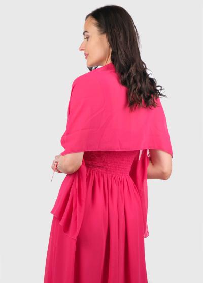 Elke rozā īsa vakarkleita - back