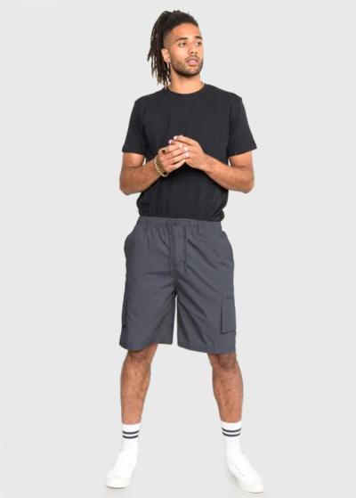 Dail Lielo izmēru tumši pelēki šorti ar kargo tipa kabatu - back