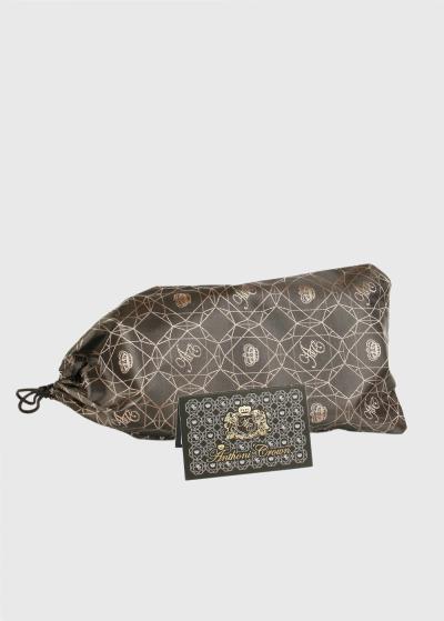 Brūna ādas vīriešu josta - back