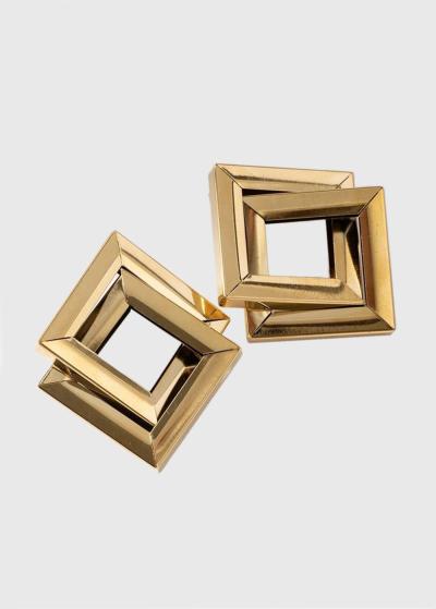 Gayatri zelta krāsas auskari - back