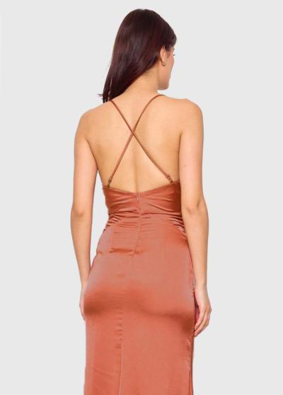 Patricia oranža gara vakarkleita - back