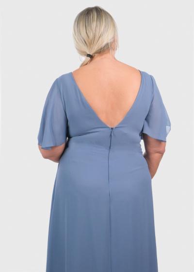 Enola Lielo izmēru zila vakarkleita - back