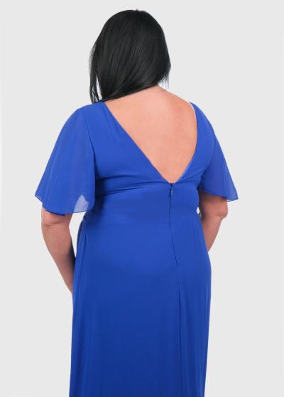 Enola Lielo izmēru zila vakarkleita - back