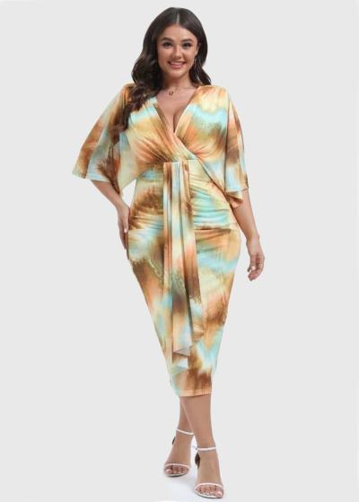 Inaya Lielo izmēru dzeltena vakarkleita - back