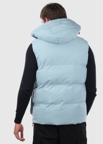 Nicolino piparmētru vīriešu veste ar kargo tipa kabatām - back