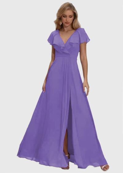 Jennet gaiši violeta gara vakarkleita - back