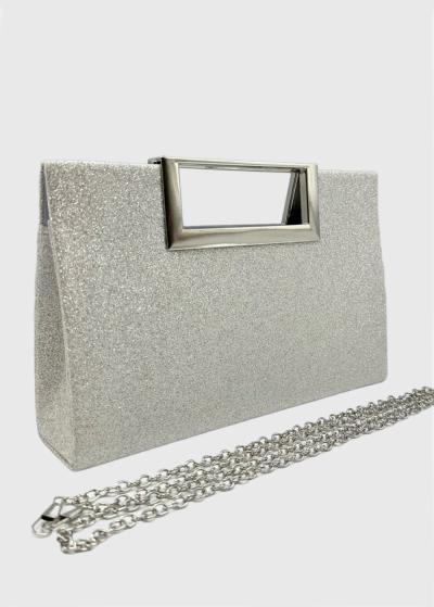 Jemina sudraba klačs ar spīdumiem  - back