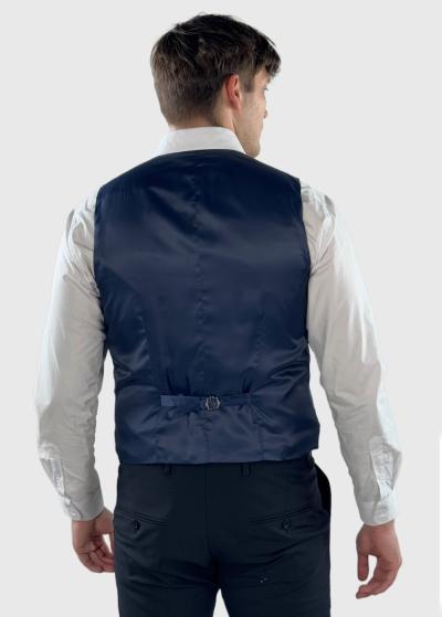 Duman tumši zila vīriešu klasiska veste - back