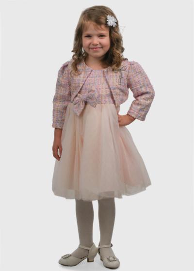 Kevser rozā kleita ar žaketi  - back