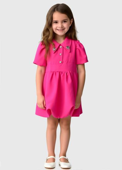 Kia rozā īsa kleita - back