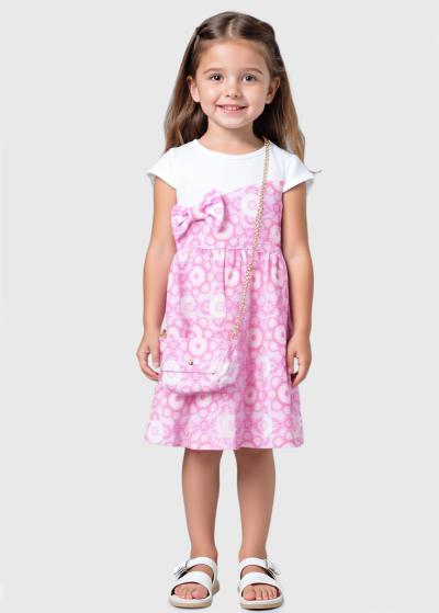 Kamila rozā kleita ar somu - back