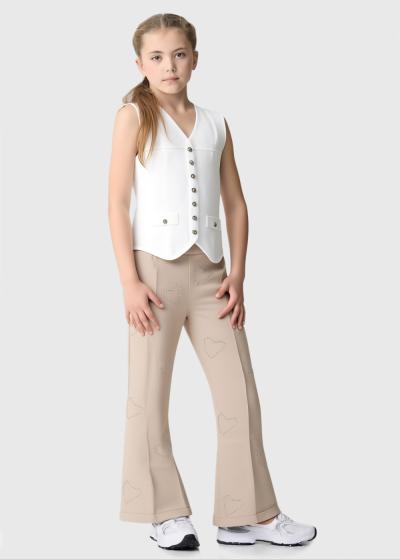 Kardelein bēšas bikses ar spīguļiem - back