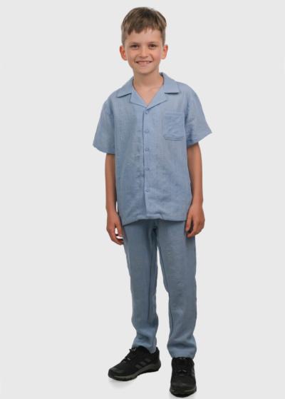 Ciprian gaiši zils kostīms - back