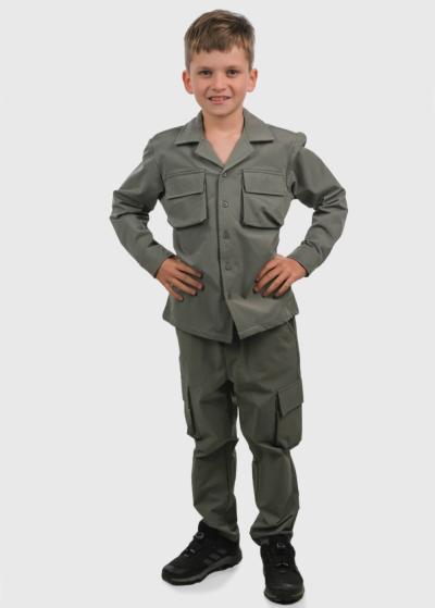 Chicho zaļš kostīms ar kargo tipa kabatām - back