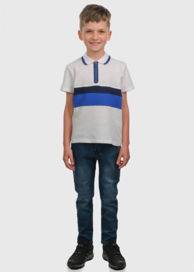 Clay balts t-krekls ar rāvējslēdzēju - back