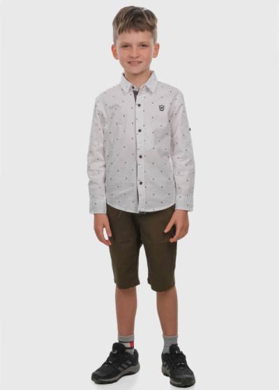 Lovino haki šorti ar kabatām - back