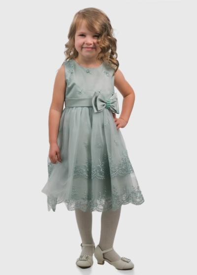 Kaja piparmētru kleita ar banti  - back