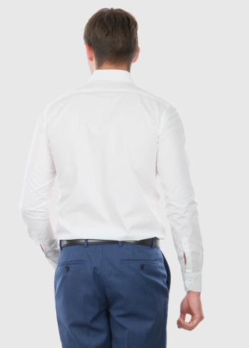 Ernesto Slim Fit balts vīriešu krekls - back