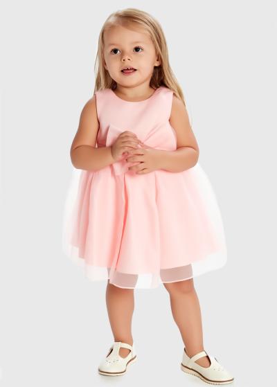 Kerri rozā kleita ar banti  - back