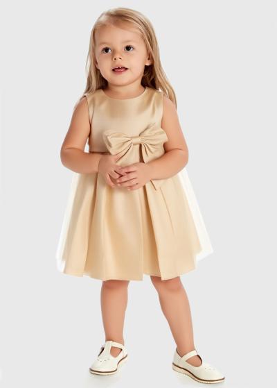 Kalisha zelta kleita ar banti  - back