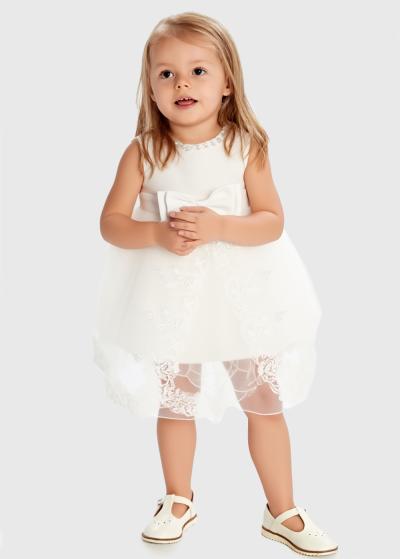 Kamili balta kleita ar jostu  - back