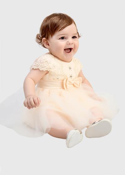 Kani bēša kleita ar banti  - back