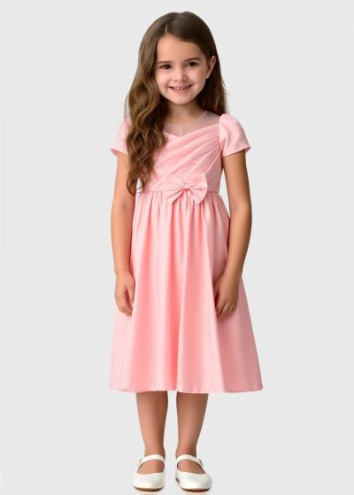 Keres rozā kleita ar rāvējslēdzēju - back