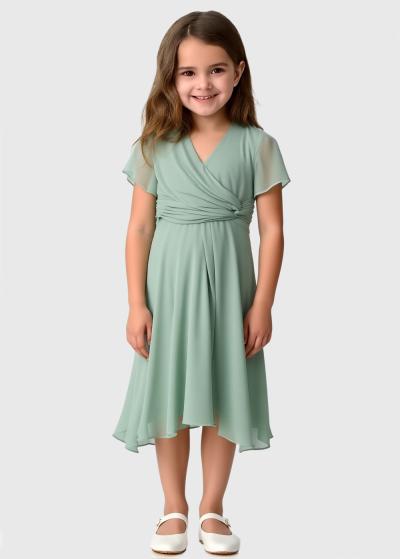 Kaiyo gaiši zaļa kleita  - back