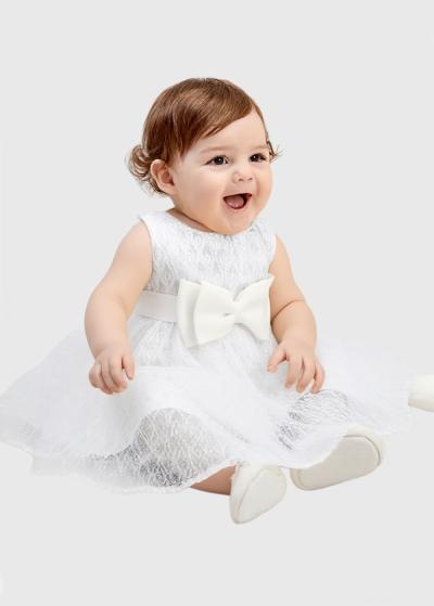 Katare balta kleita ar banti  - back