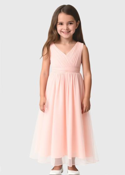 Kallisto rozā gara kleita - back