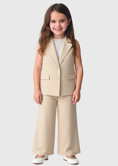 Liza bēšs kostīms - back