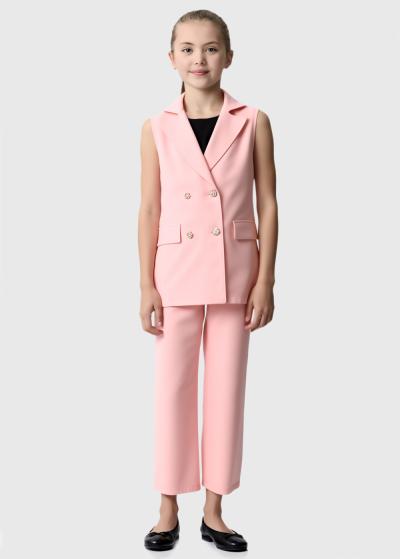 Liza rozā kostīms - back