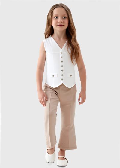 Lada balta veste ar pogām - back