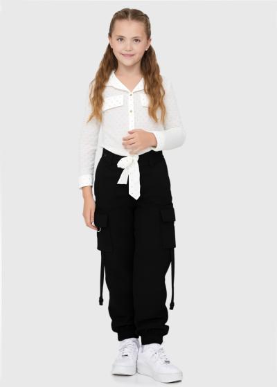 Vetalina melni džogeri ar kargo tipa kabatām - back