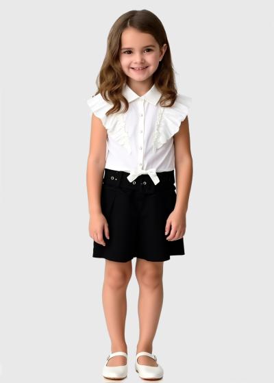 Villette melni svārki ar ieloci - back