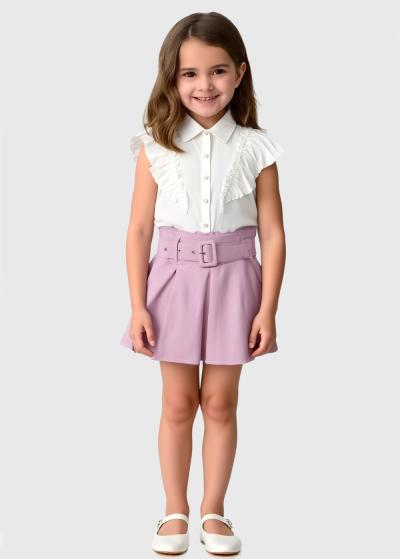 Villette rozā svārki ar ieloci - back