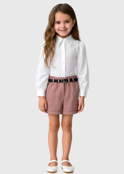 Virginia rozā šorti - back