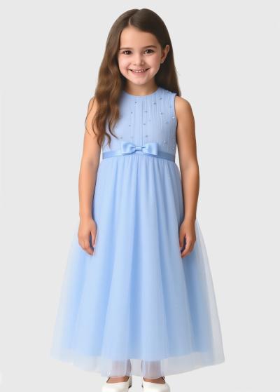 Karina gaiši zila kleita - back