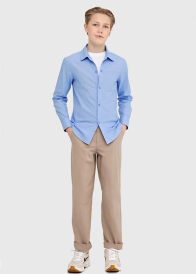 Lionel gaiši zils krekls ar garām piedurknēm - back