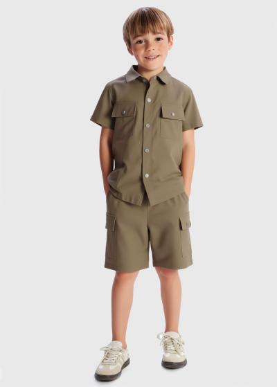 Chagai haki kostīms ar kargo tipa kabatām - back