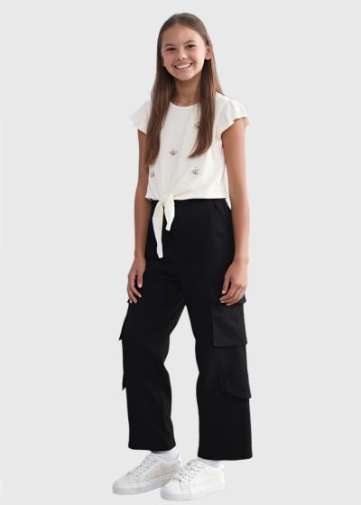 Sadie balta blūze ar aukliņām - back