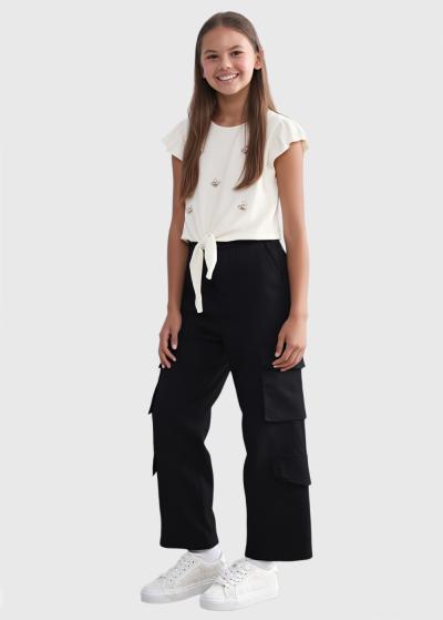 Sadie bēša blūze ar aukliņām - back